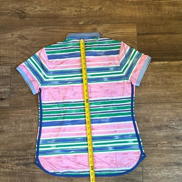 Ralph Lauren Polo Golf Light Weight Airflow Polo Canvas Awn Pink Women's Size M - Picture 11 of 12